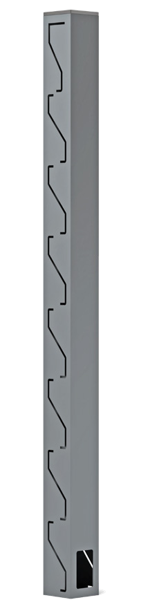 Premium 60×60×1.5mm Steel Fence Post | Pre-Drilled Design | 6 Panel Configurations | Galvanised & Powder-Coated | UK Compliant