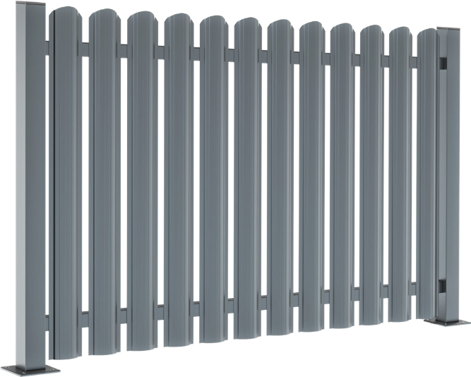 5180 Series Galvanized Steel Fence Slats | 6 Sizes Available | Slim Profile Design | Unpainted & Powder-Coated Options